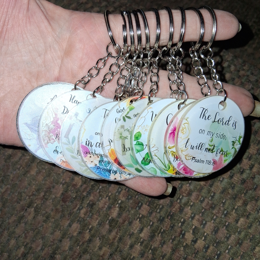 Source Unknown Inspirational Keychains - Multicolor